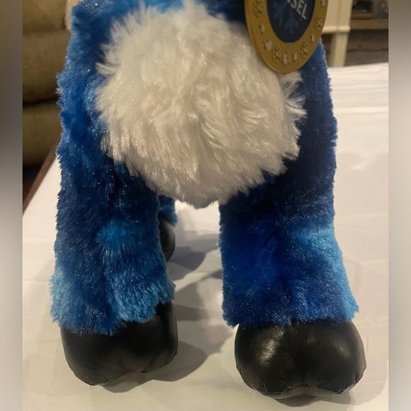 Build a bear Tinsel reindeer blue plush Christmas - Picture 4 of 11